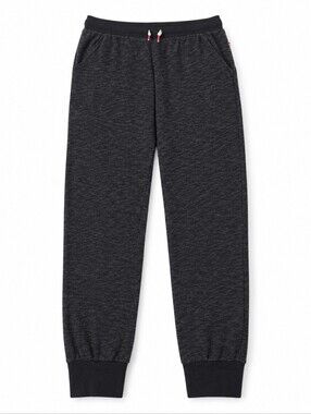 ​H&M Girl Dark Charcoal Heather Grey Cotton Fleece Joggers Sweatpants US 13-14Y